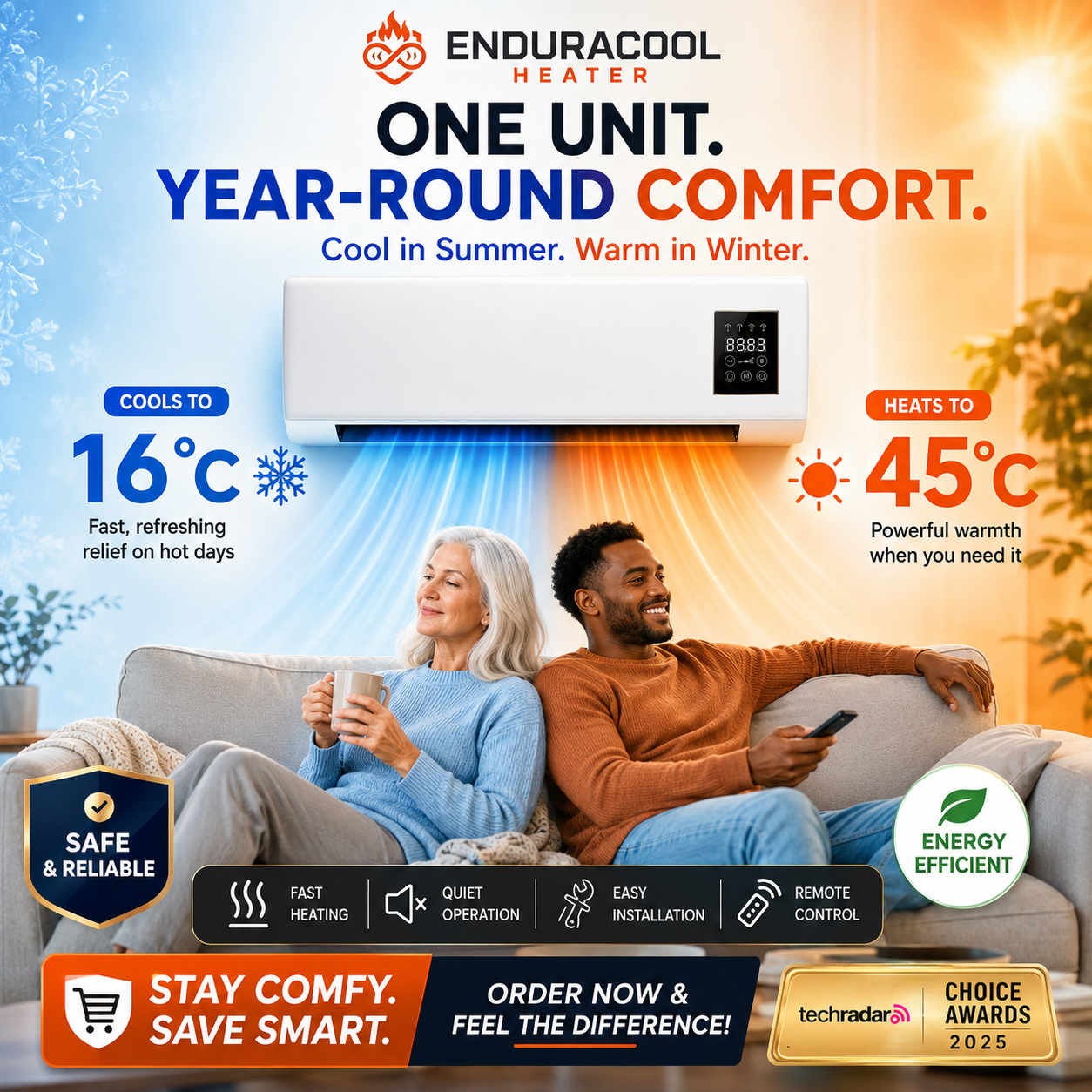 The No-Installation Heater That Keeps You Warm All Year Round.