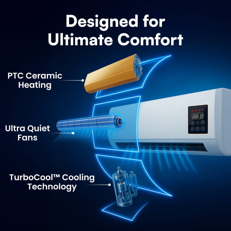 The No-Installation Heater That Keeps You Warm All Year Round.